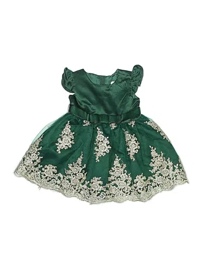 Pre-owned Rare Editions Babies' Dress In Green