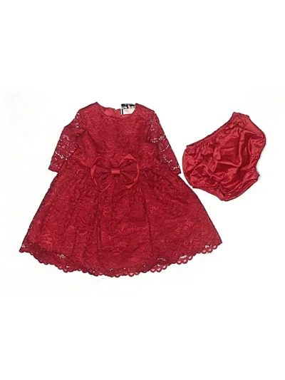 Pre-owned Rare Editions Kids' Dress In Red