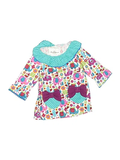 Pre-owned Rare Editions Babies' Dress In Teal