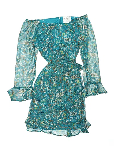 Pre-owned Rare Editions Kids' Dress In Teal