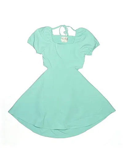 Pre-owned Rare Editions Kids' Dress In Teal