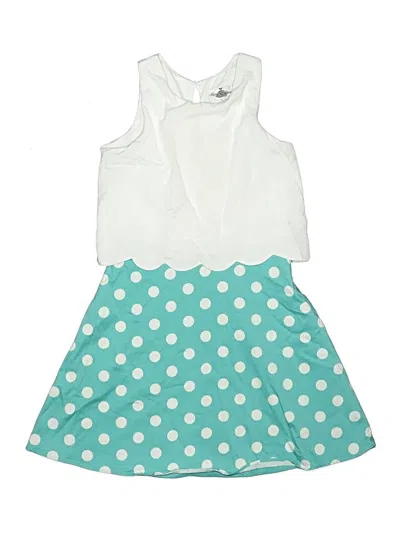 Pre-owned Rare Editions Kids' Dress In Teal