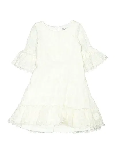 Pre-owned Rare Editions Kids' Dress In White