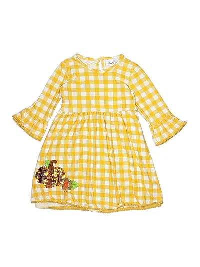 Pre-owned Rare Editions Kids' Dress In Yellow