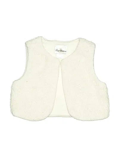 Pre-owned Rare Editions Kids' Faux Fur Vest In Ivory