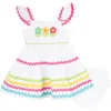 Rare Editions Flutter Sleeve Seersucker Dress & Bloomers Set In Multi