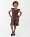 Rare Editions Girls 2t-6x Sleeveless Smocked Dress In Green