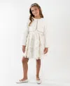 Rare Editions Girls 7-16 2-piece Round Neck Dress And Jacket Set In White