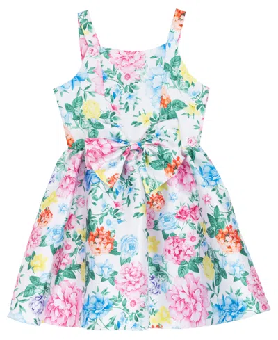 Rare Editions Kids' Girls' 7-16 Mikado Paneled Dress In Multi