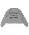 Rare Editions Girls 7-16 Screenprinted Long-sleeve Sweatshirt In Gray