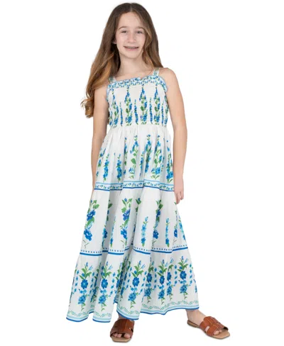 Rare Editions Kids' Girls' 7-16 Tropical Floral Print Maxi Dress In Multi