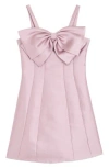 Rare Editions Kids' Bow Paneled Dress In Purple