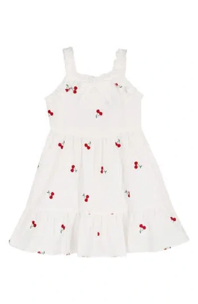 Rare Editions Kids' Embroidered Dress In White