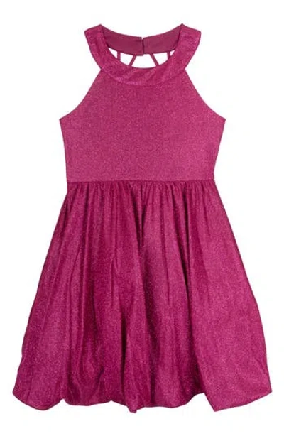 Rare Editions Kids' Kerri Cage Party Dress In Magenta