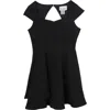 Rare Editions Kids' Scuba Knit Dress In Black