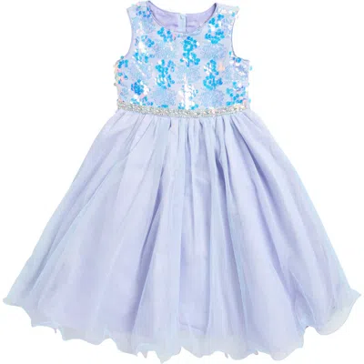 Rare Editions Kids' Sequin Mesh Maxi Dress