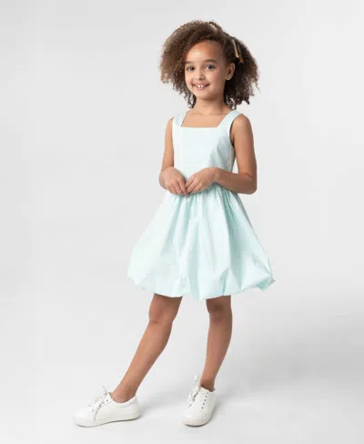 Rare Editions Kids' Little And Toddler Girls Cotton Bubble Skirt Dress In Sage