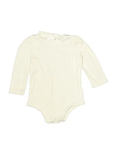 Pre-owned Rare Editions Kids' Long Sleeve Onesie In Ivory