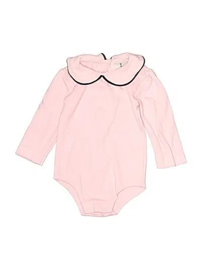 Pre-owned Rare Editions Kids' Long Sleeve Onesie In Pink