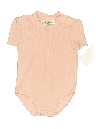 Pre-owned Rare Editions Babies' Short Sleeve Onesie In Pink