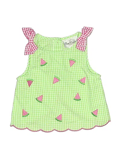 Pre-owned Rare Editions Kids' Sleeveless Blouse In Green
