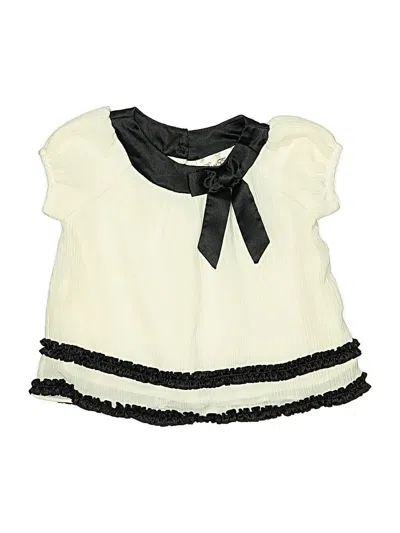 Pre-owned Rare Editions Babies' Sleeveless Blouse In White
