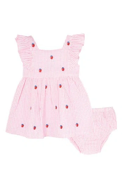 Bloomer Babytouch Rose Seersucker à Rayures – Taille 0-3 Mois, Excellent état