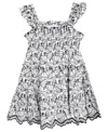Rare Editions Toddler And Little Girls Enlarged Leaf Eyelet Dress