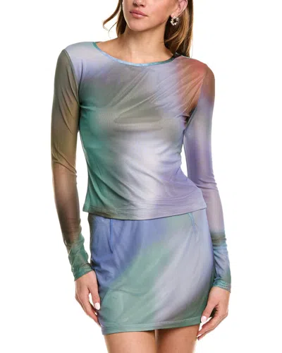 RARE LONDON MESH BLUR TOP