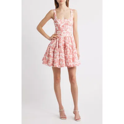 Rare London Toile Du Joy Corset Minidress