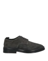 Rare Man Lace-up Shoes Lead Size 9 Soft Leather In Grey