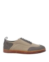 Rare Man Sneakers Beige Size 7 Leather, Textile Fibers In Beige