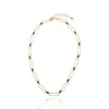 Rare Matters Jewelry Women's Blue Crystal Link Necklace