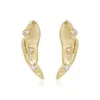 Rare Matters Jewelry Women's Gold Angel Wings Stud Earrings