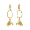 Rare Matters Jewelry Women's Gold Mermaid Tail Drops Earrings