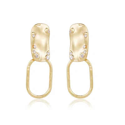 Rare Matters Jewelry Women's Gold Modern Loop Drops Earrings