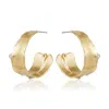 Rare Matters Jewelry Women's Gold Nature's Elegance Statement Hoop Earrings