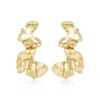 Rare Matters Jewelry Women's Gold Organic Foliage Statement Earrings