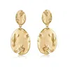 Rare Matters Jewelry Women's Gold Organic Oval Drops Earrings