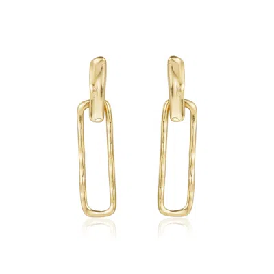 Rare Matters Jewelry Women's Gold Sleek Loop Drops Earrings