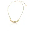 Rare Matters Jewelry Women's Gold Tidal Arc Necklace