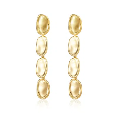 Rare Matters Jewelry Women's Golden Pebble Drop Earrings