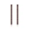 Rare Matters Jewelry Women's Grey  Crystal Beam Earrings