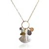 Rare Matters Jewelry Women's Grey / White Radiance Charm Necklace – Natural Shell & Mermaid Tail In Multi