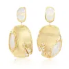 Rare Matters Jewelry Women's White Cascade Clear Quartz Gemstone Earring