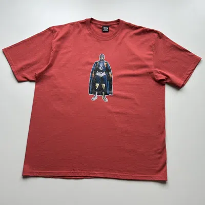 Pre-owned Rare Vintage Stussy Luchador Mexican Wrestler Graphic T Shirt Xl