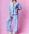 Rareraw Cherry Heart Pajama Setset In Blue In Blue