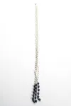 Rarities Sterling Silver Three Line Beaded Pearl Necklace White Blue 21in 36.4g In White