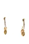 Rarities Womens Sterling Silver Gold Plated Multi Mixed Stones Hook Earrings In Multi