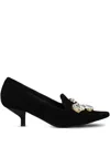 Ras 50mm Crystal-embellished Pointed Pumps In Black